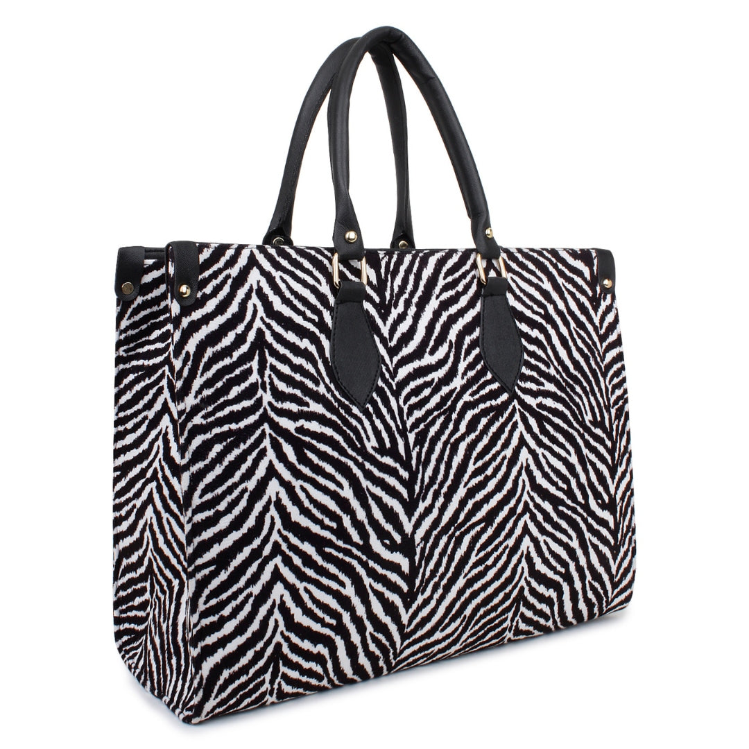 Striped Luxury Handbag