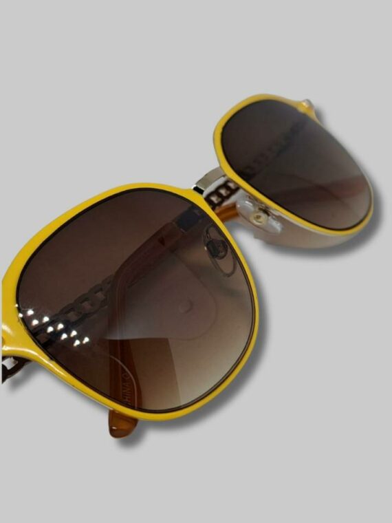 Yellow Framed Square Sunglass